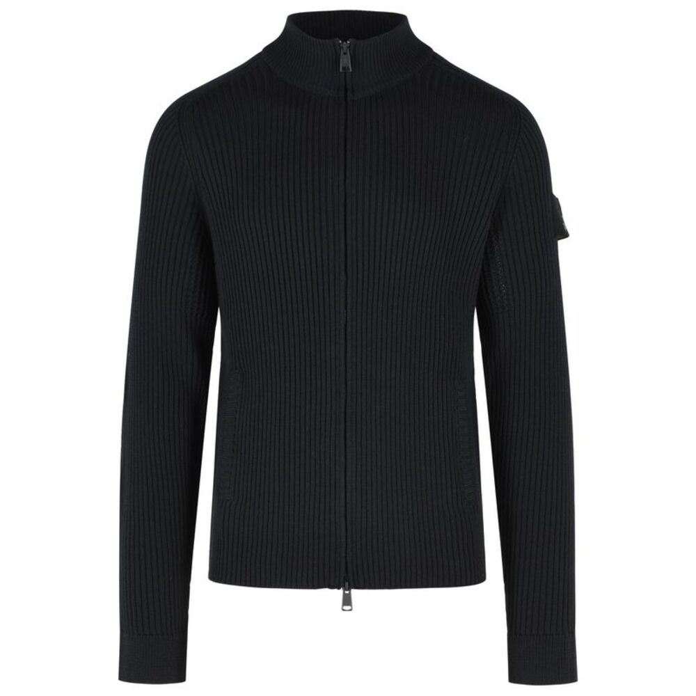 Premiata Black Merino Wool Sweater Men